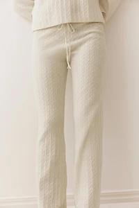Cable-Knit Pants