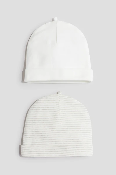 2-pack Cotton Beanies