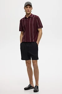 Regular-Fit Linen-Blend Shorts