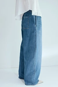 Denim Pull-On Pants
