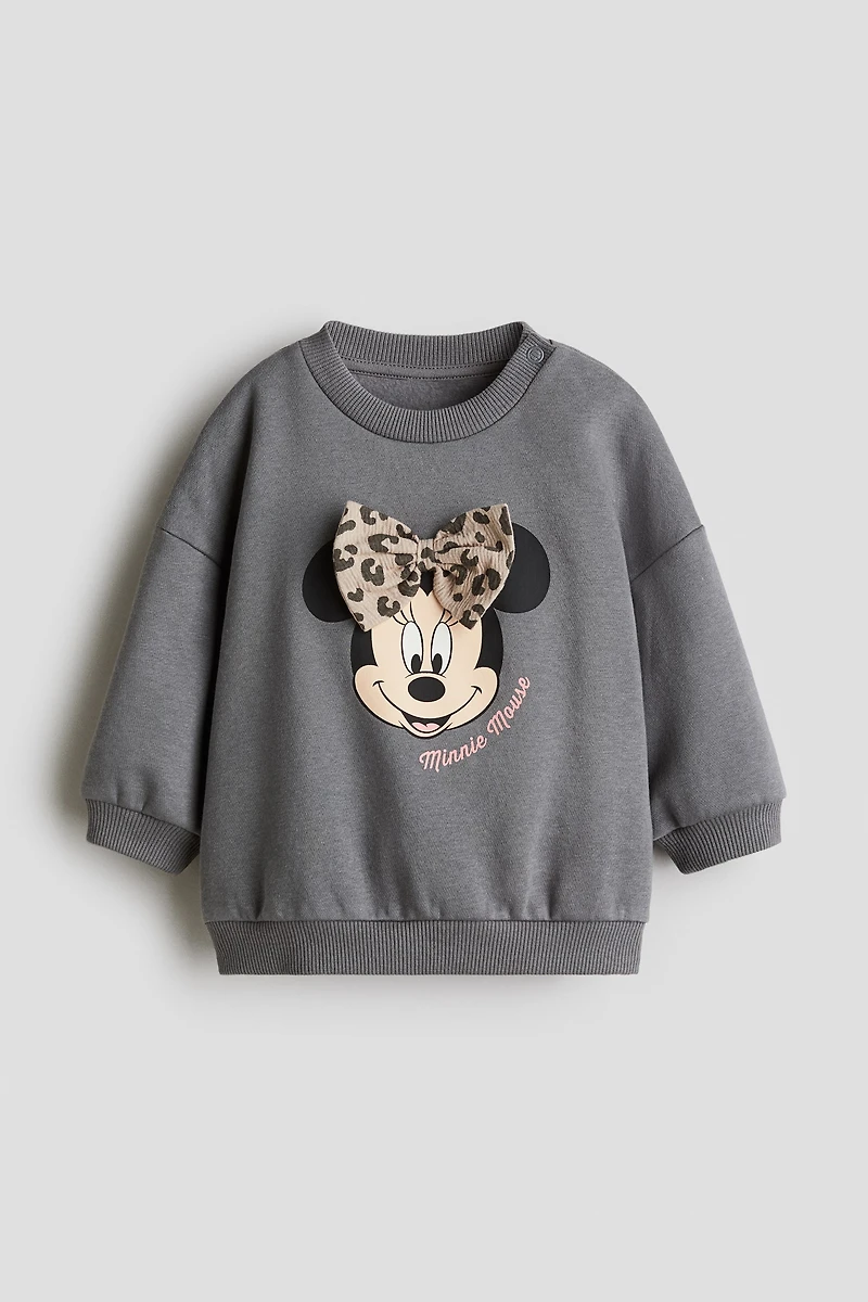 Printed Brushed-Inside Sweatshirt