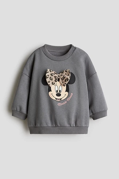 Printed Brushed-Inside Sweatshirt