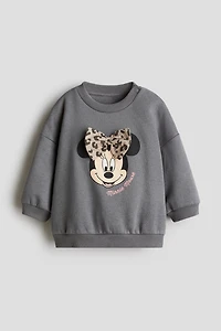 Printed Brushed-Inside Sweatshirt