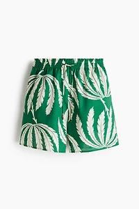 Printed Drawstring Shorts