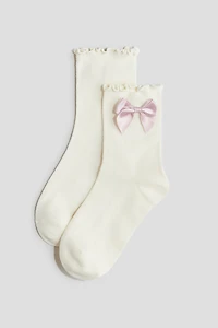 3-pack Socks with Overlocked Trim