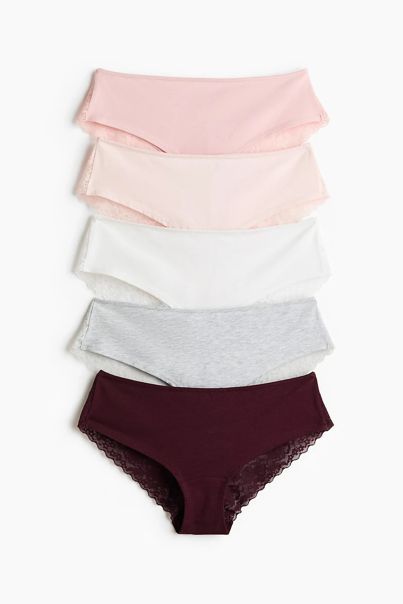 Lot de 5 culottes taille basse