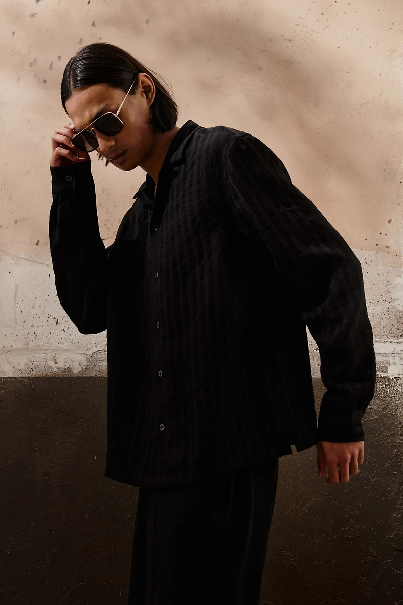 Regular-Fit Long-Sleeved Resort Shirt