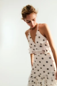 Flounced Strappy Top