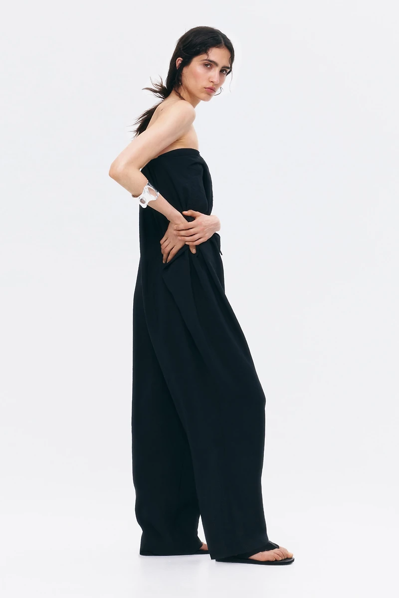 Combinaison pantalon bandeau avec détail à nouer