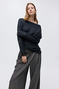 Haut asymétrique en jersey