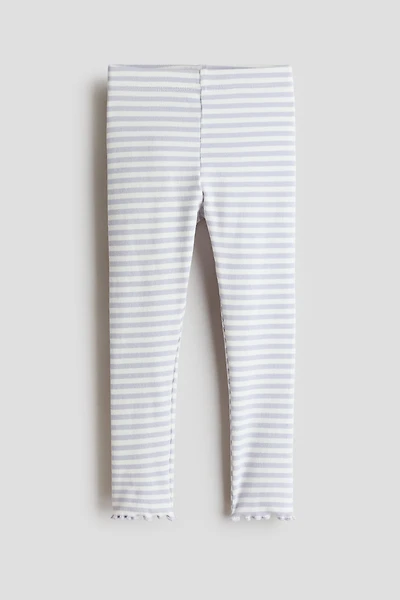 Ribbed Cotton Leggings