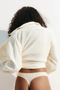 2-pack Pointelle Thong Briefs