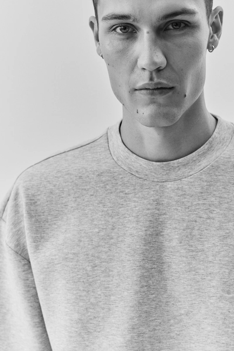 Oversized-Fit Scuba T-Shirt