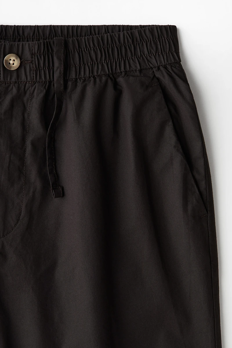 Relaxed-Fit Poplin Shorts