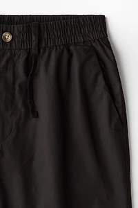 Relaxed-Fit Poplin Shorts
