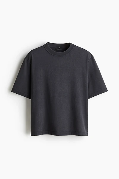 T-shirt délavé Coupe Carrée