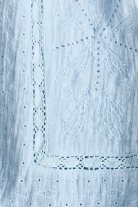 Muslin Top with Eyelet Embroidery