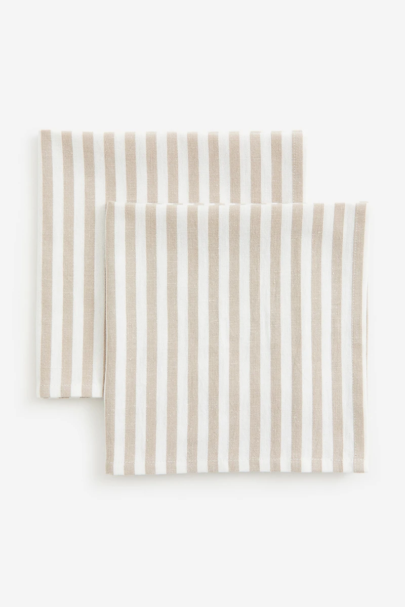 Lot de 2 serviettes table