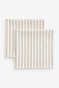Lot de 2 serviettes table