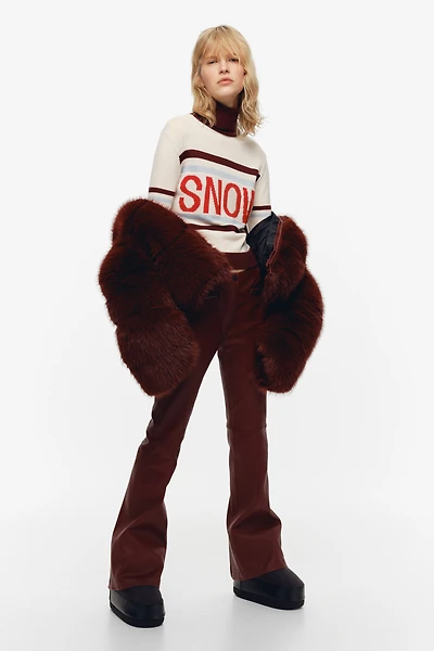 Intarsia-Knit Wool Sweater