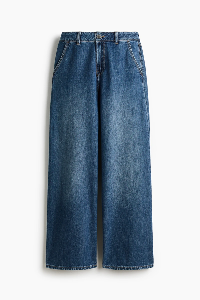 Jean large taille basse