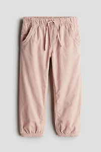 Pantalon de jogging en velours coton côtelé