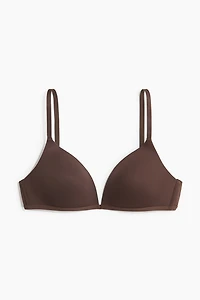 Padded Soft-Cup Microfiber Bra
