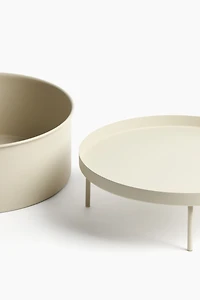 Large pot de fleurs avec support