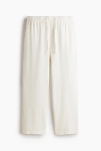 Relaxed-Fit Linen-Blend Pants