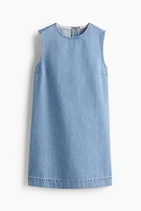 Robe droite en denim