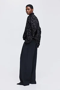 Blouson aviateur à sequins