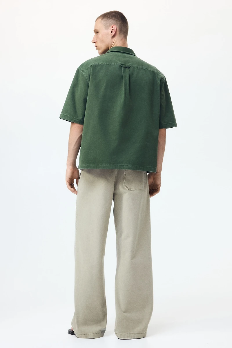 Loose-Fit Cotton Canvas Pants