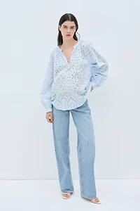 MAMA Before & After Eyelet-Embroidered Blouse