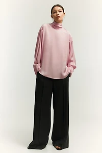 Scarf-Detail Blouse