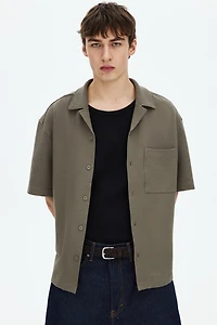 Relaxed-Fit Waffled Resort Shirt