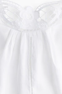 Linen tie-strap top