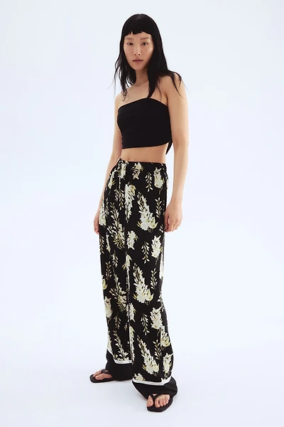 Drawstring Twill Pants