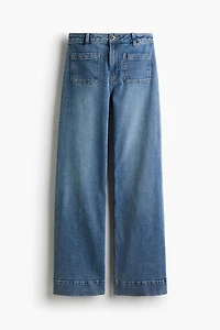 Jean large taille haute