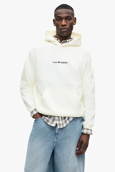 Loose-Fit Printed Hoodie