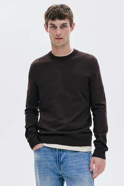 Regular-Fit Fine-Knit Sweater
