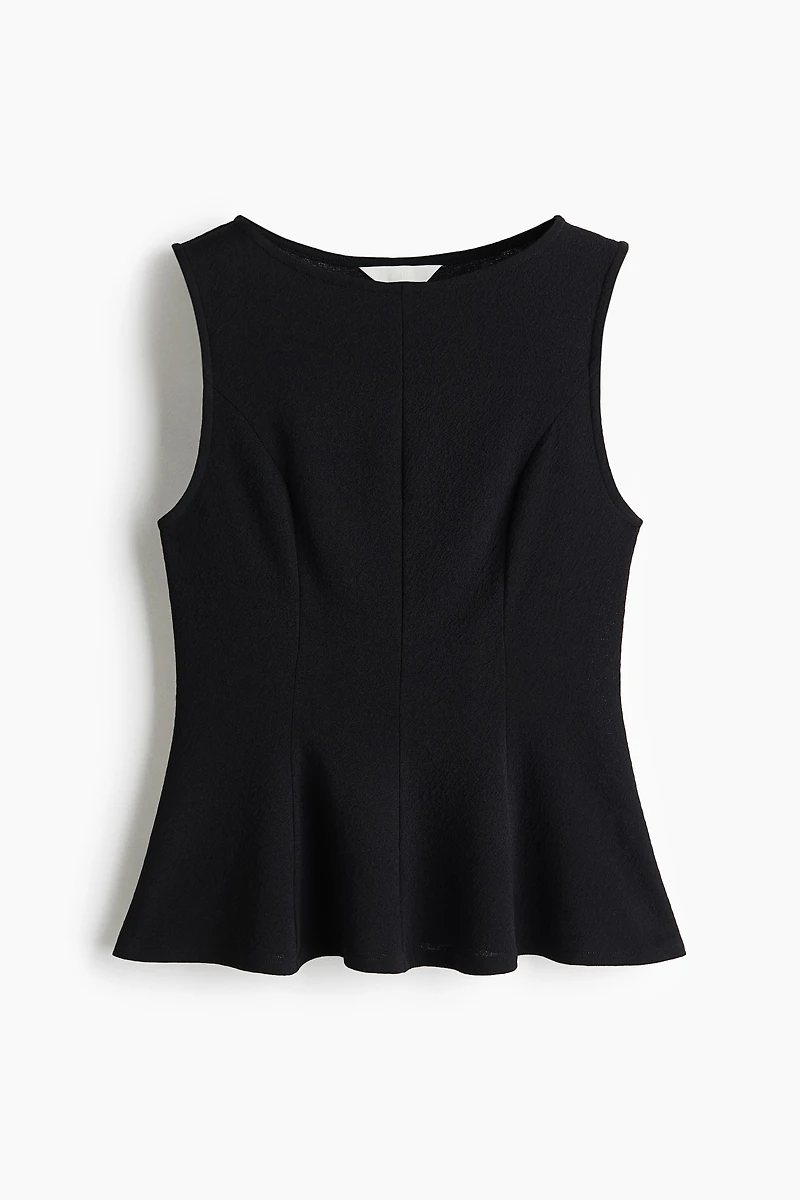Sleeveless Peplum Top