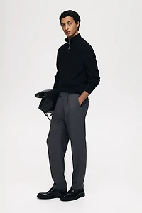 Regular-Fit Wool-Blend Suit Pants