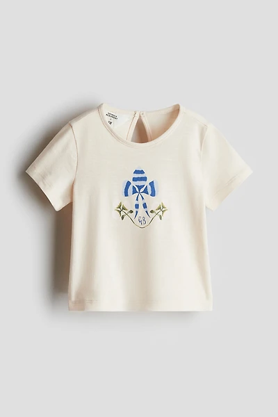 Haut en coton avec motif imprimé