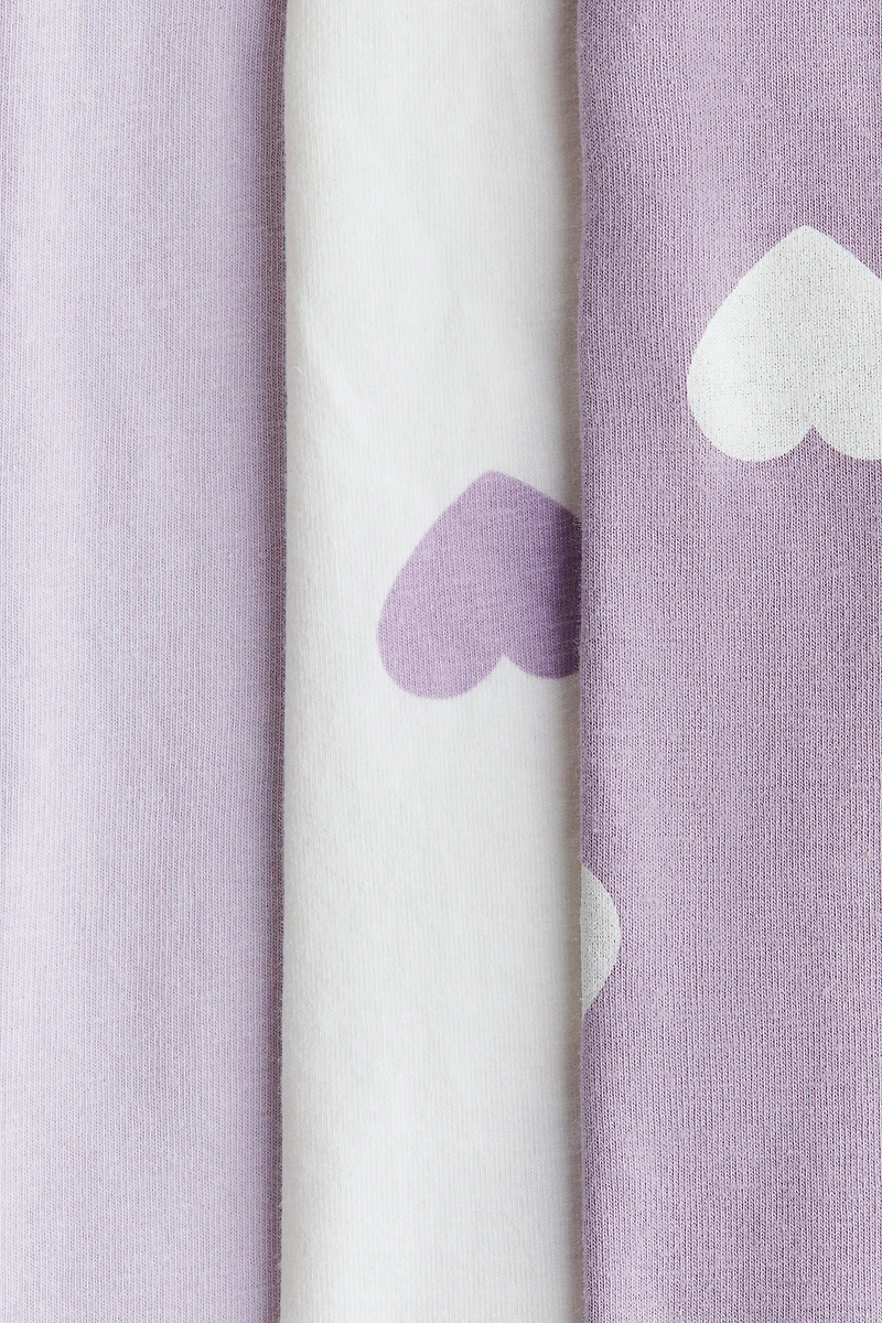 Lot de 3 leggings en jersey coton