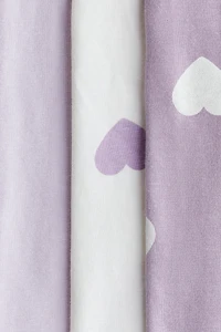 Lot de 3 leggings en jersey coton