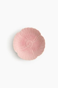 Flower-Shaped Medium-Sized Stoneware Plate
