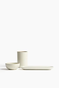 3-Piece Stoneware Wine Serving Set