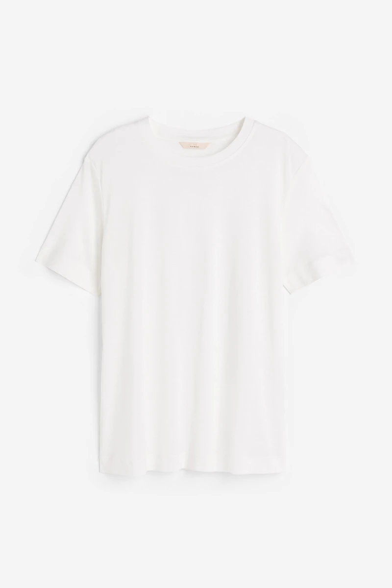Silk-blend T-shirt