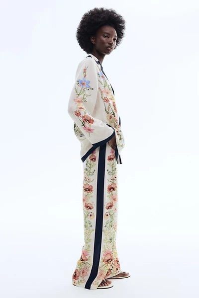 Printed Lyocell Pants