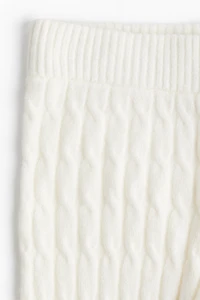 Cable-knit Pants
